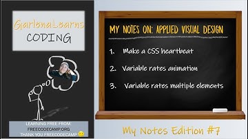 My Coding Notes Edition#7: Applied Visual Design