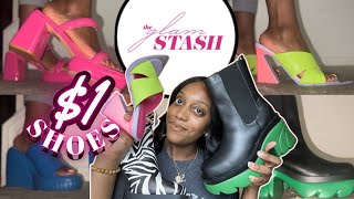 $1 Haul from THE GLAM STASH |Stylish Shoes| Black Owned Business #fashion #shoeware