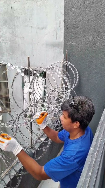 HOW TO Install Combat Wire as Additional Security to your  Property 🇵🇭 Caspar Roofing Channel
