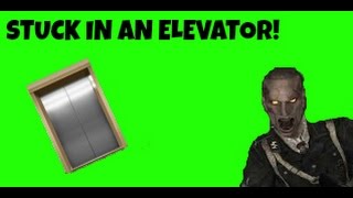 STUCK IN AN ELEVATOR! Call of Duty World at War: Custom Map "FIVE" Glitch