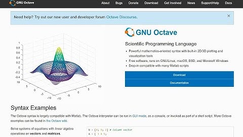 Tutorial Octave (Open Source MATLAB) Seri 1 - Pengenalan Octave dan Sintak Dasar
