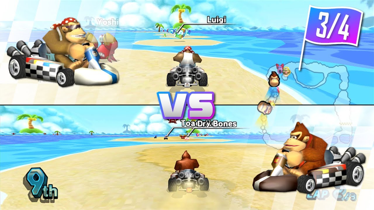 Donkey Kong vs Funky Kong on all Courses (Standard Kart L) [Part 3/4] - Mario Kart Wii Gameplay