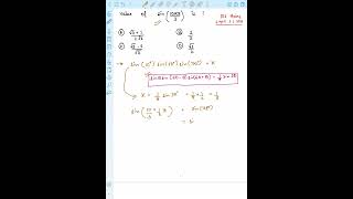 Trigonometric Ratios JEE Mains 2026 PYQ🔥#jeepyq #jeemains2026 #jeemains #maths #shorts