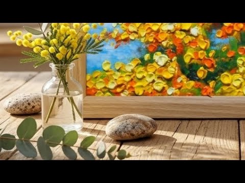 油絵】飾るだけで部屋が明るくなる「幸せの黄色いアーチ」ができるまで