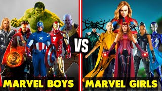 Marvel Boys vs Marvel Girls in Hindi || SUPERHERO STUD10S