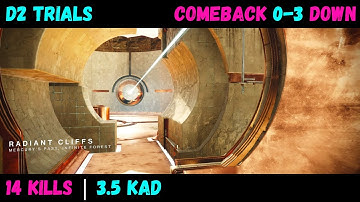 D2 Trials ♨️ Intense 5-4 Match | Comeback From 0-3 Down 😎 Radiant Cliffs | 14 Kills | 3.5 KAD