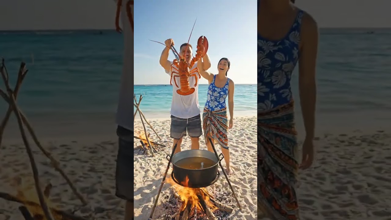 Giant lobster? wow how they do that❤‍🔥