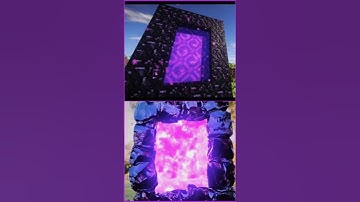 Building a Real-Life Obsidian Nether Portal: Minecraft Dreams Come True! #shorts