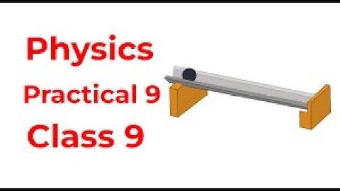 Class 9Th Karachi Board Physics Practical No.9 A Ball Small Sphere Sliding On An Inclined Angle Iron
