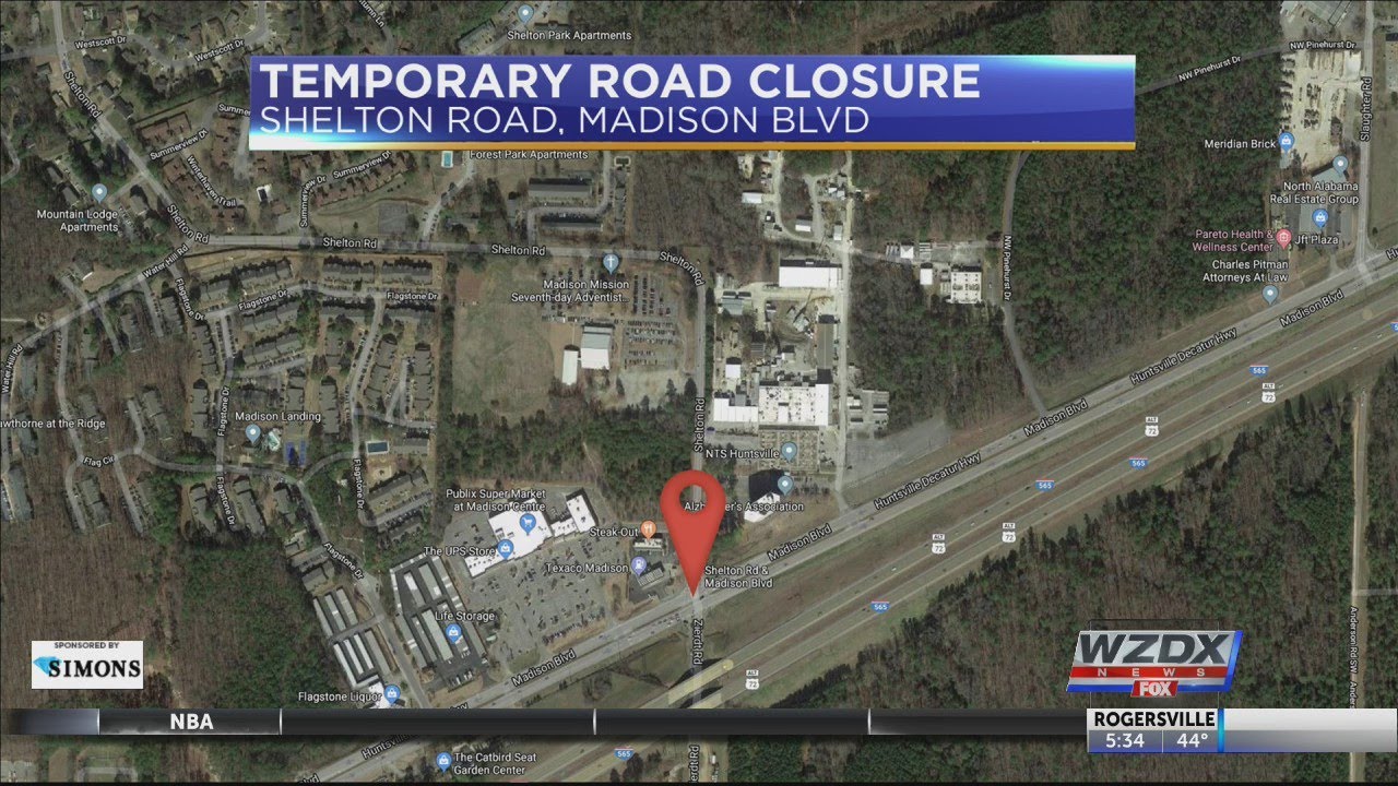 Shelton Road closure this weekend YouTube