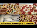 How to freeze and defrost pizza dough |How to store frozen dough up to 3 months| Bake N Roll