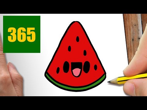 Comment Dessiner Pasteques Kawaii Etape Par Etape Dessins Kawaii Facile