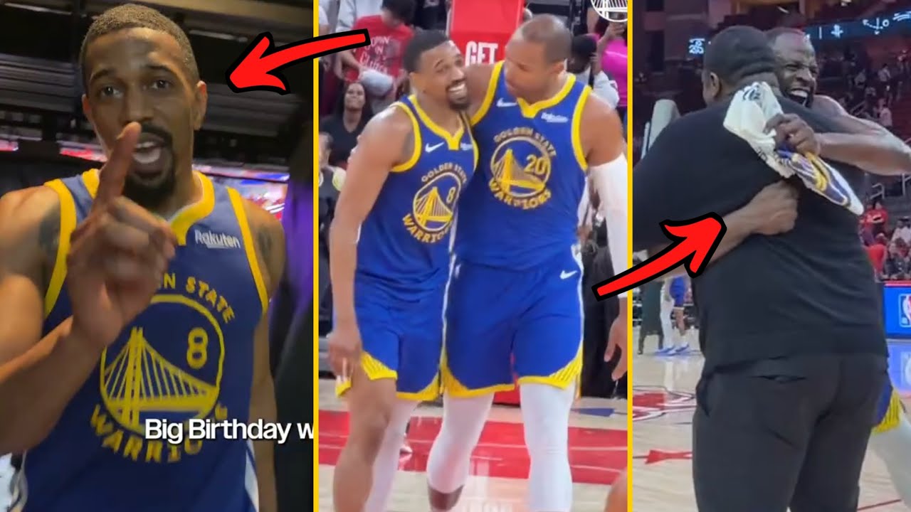 Празднование «Голден Стэйт Уорриорз» после БЕЗУМНОЙ ПОБЕДЫ над «Рокетс» без Стефа Карри, Батлера ...