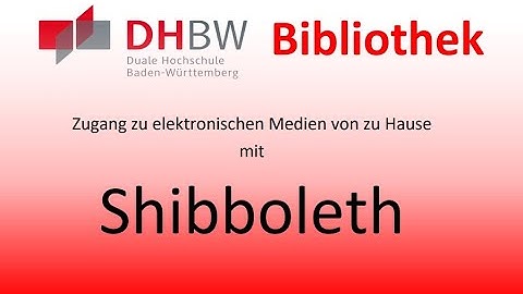Shibboleth-Verfahren