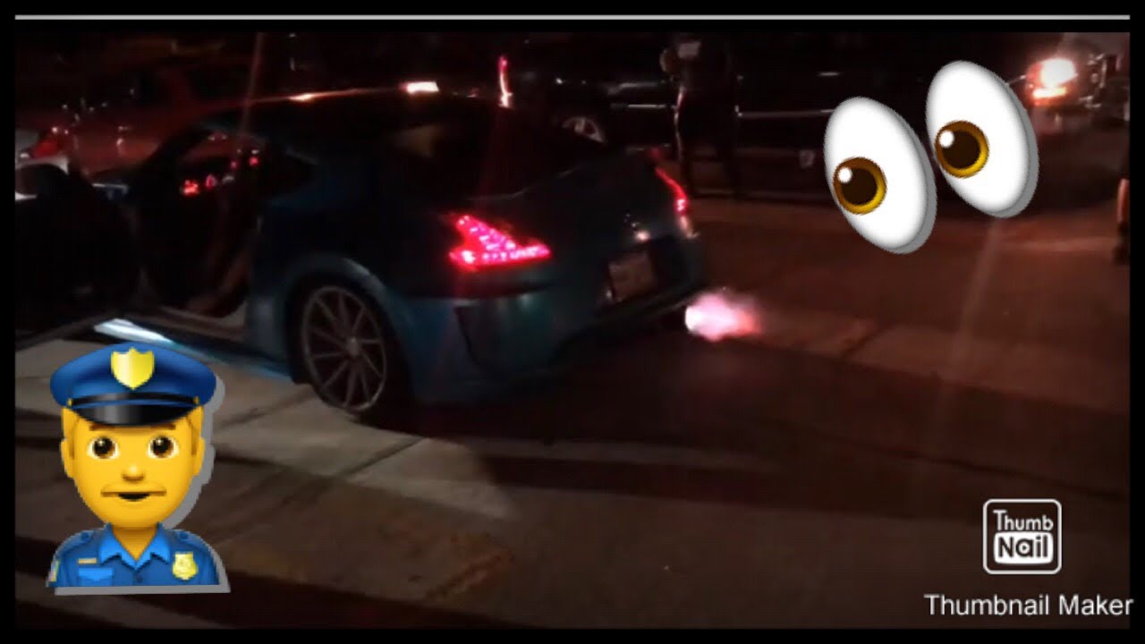 Crazy Car Meet Revs & Cops Shut It Down - YouTube