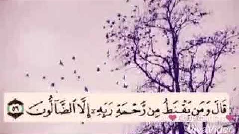 تلاوة خاشعة هزاع البلوشي  قال ومن يقنط من رحمة ربه إلا الضآلون