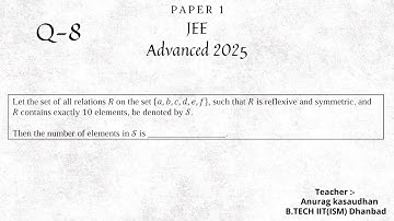 JEE Advanced 2025 Math Paper 1 (Q 8) solution | IIT JEE Maths | #jeeadvanced2025 #projecteducation