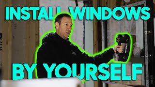 One Man Window Install!  These Rigging & Tools Blew Me Away!