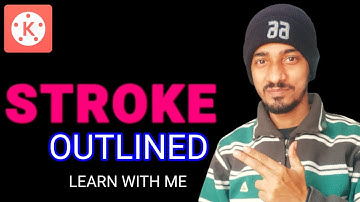How To Make Outlined Stroke Text in Kinemaster - Kinemaster Video Editing