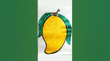 How To Draw Mango 🥭🥭#art #creativeartemoji #mango #drawing #painting #shorts #trending #viral #new