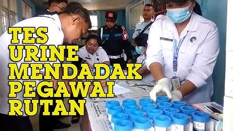 Cegah Penyalahgunaan Narkoba, Rutan Kabanjahe Lakukan Test Urine Mendadak Terhadap Seluruh Pegawai
