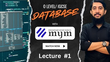 O level / IGCSE | Database | Introduction | Primary Key | Fields | Records | Lecture 1 | Urdu by Mym