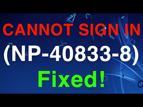 (NP-40833-8) Error Cannot Sign in code FIX! - YouTube