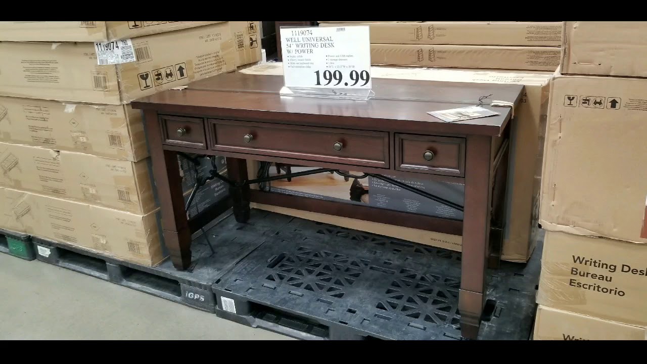 Costco Well Universal 54 Writing Desk With Usb Power 199