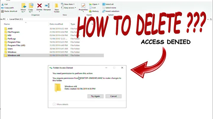 HOW TO DELETE FOLDER OR FILES ACCESS DENIED ?