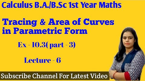 Area of Loop in Parametric Form ||Area Bounded by Curves and its Astmptotes in Parametric Form