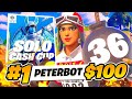 36 kill win solo victory cash cup finals  peterbot