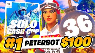 36 KILL WIN SOLO VICTORY CASH CUP FINALS | Peterbot