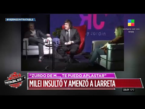 😠 Javier Milei insultó y amenazó a Horacio Rodríguez Larreta: "Zurdo, te puedo aplastar"