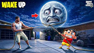 Download Lagu Franklin Finally Bring MOON to his Home😱 Horror Night For Shinchan MP3