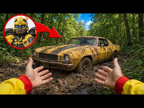 FIRST Start of Abandoned BUMBLEBEE Car | POV Test Driving Forgotten Transformers Car