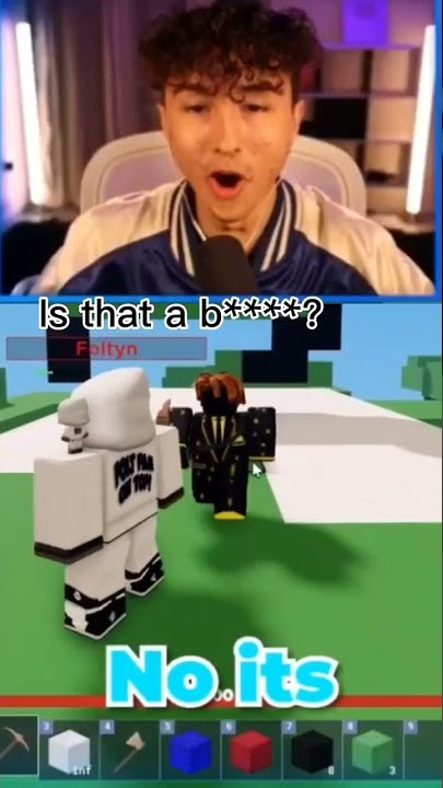 Did @FoltynFamily just swear? #roblox #robloxbedwars #tanqr #fyp #fypシ #shorts