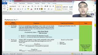Pembahasan PI, BEP, PR DAN BENEFIT COST RATIO [KOMBIS2]