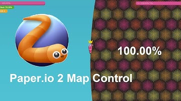 Paper.io 2 Map Control: 100.00% [Slither]