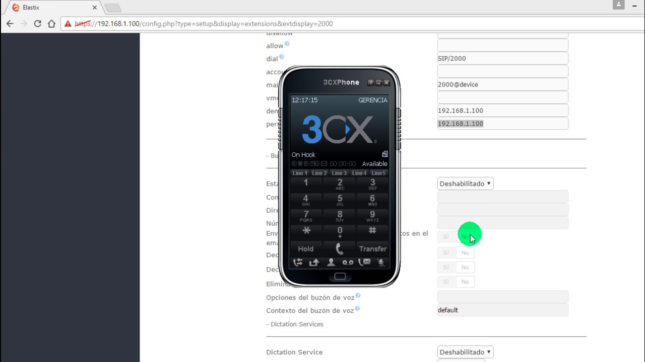 como configurar 3CX - YouTube