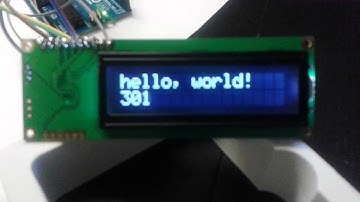 Demonstration of the Arduino and a 16x2 LCD