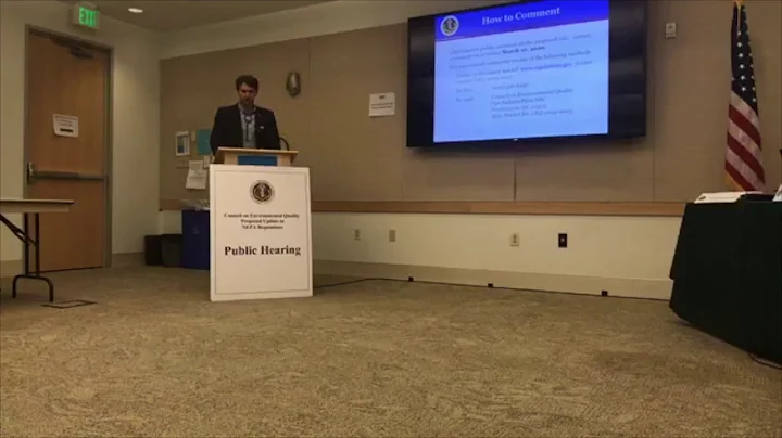 Dan Gibbs Testimony at Denver NEPA Rollback Hearin...