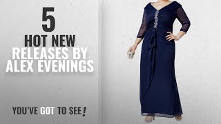 Hot New Alex Evenings Women Clothing 2018 Alex Evenings Womens Plus Embellished Gown Dress Blue