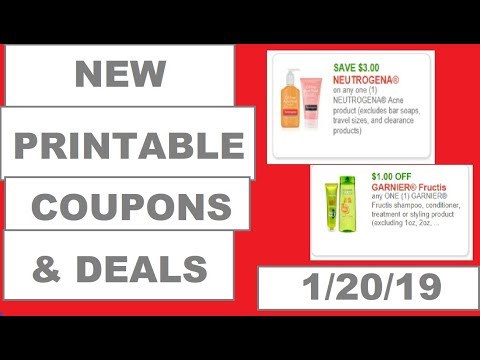 New Printable Coupons and Deals!- 1/20/19