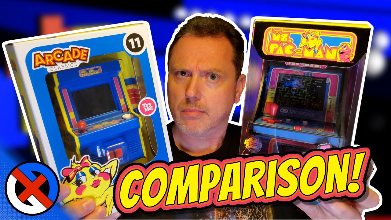 Basic Fun Arcade Classics Ms Pac-Man Retro Mini Arcade Game 