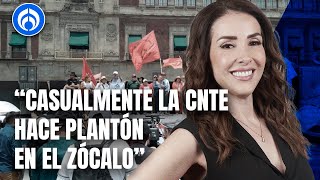 Azucena y Aguilar Camín cuestionan conveniencia de plantón de la CNTE