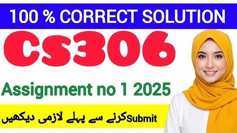CS306 ASSIGNMENT 1 FALL 2025 ||CS306 SOLUTION 2025|| #cs306