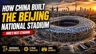 How China Built the Beijing National Stadium Bird's Nest Construction Timelapse #diy #beijing2008
