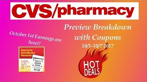 CVS Preview Breakdown with coupons 10/1-10/7 2017