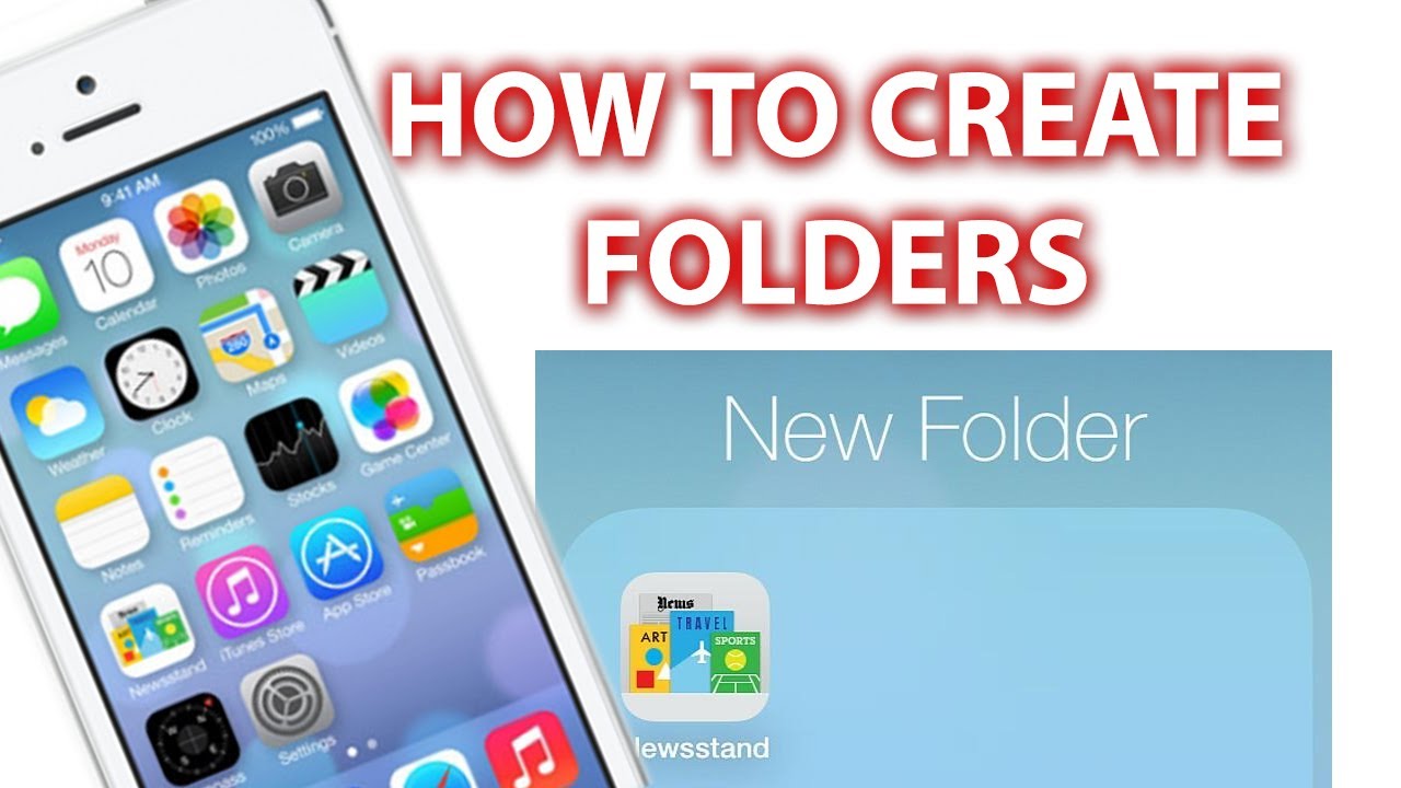 How To Create Folders IPhone 5s 5c 6 6 Plus IPad And IPod Touch