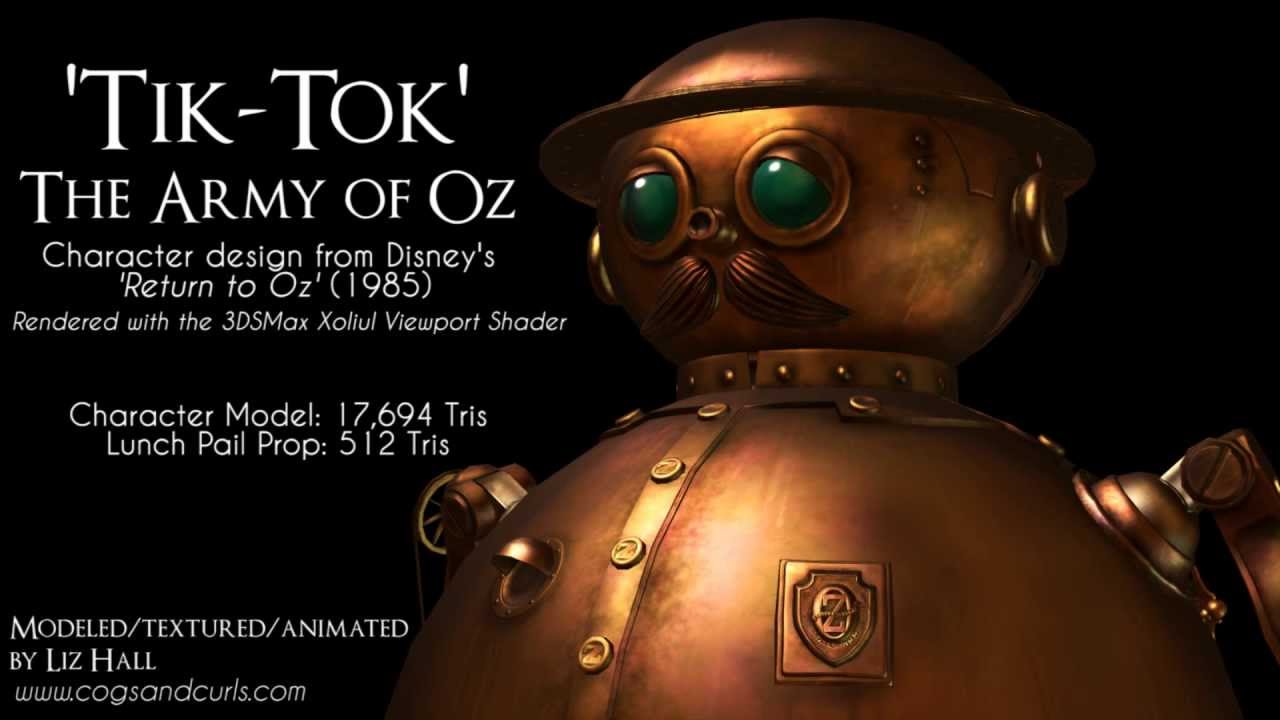 Character Modeling Projects 2013 Tik Tok The Army Of Oz Youtube